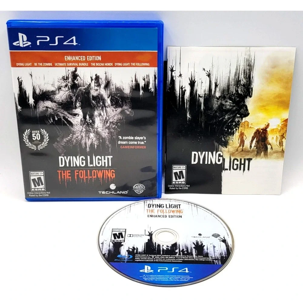 Dying Light:‎ The Following Enhanced Edition (Sony PlayStation 4, 2016) CIB